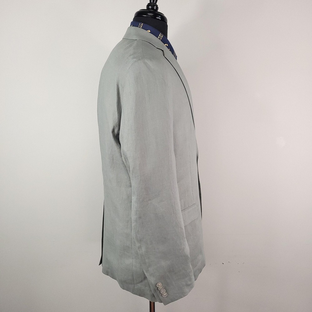 Lauren Ralph Lauren Blazer Mens 40L Ultraflex Linen Lassiter New Jacket - Picture 2 of 16